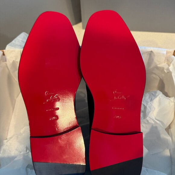 40.5 Black Christian Louboutin Bruno Orlato Flat Calf